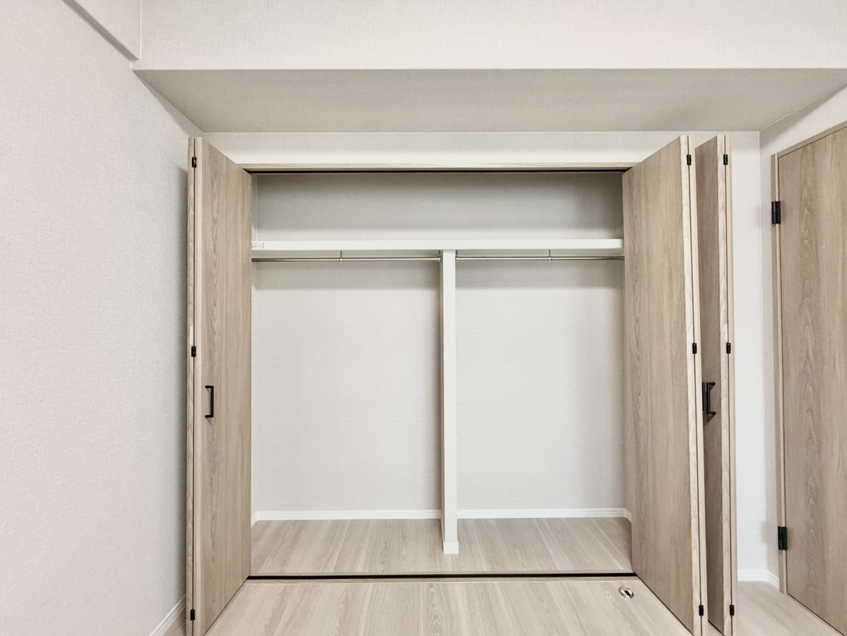 全居室クローゼット完備。ご家族それぞれのプライベート空間を広く使えるお住まいです。