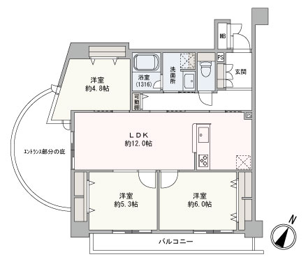 子育て世代にもうれしい３LDK物件のご紹介です。