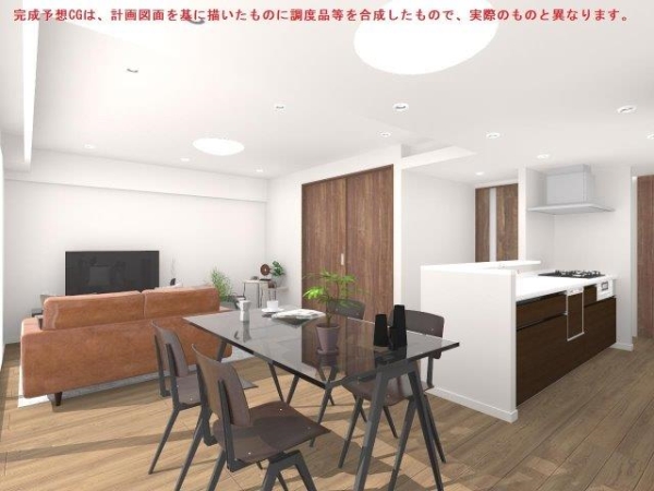 南東向きで明るいリビングです。