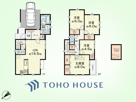 4LDK+グルニエ　土地面積100.54平米、建物面積118.41平米
