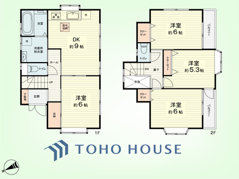 4DK　土地面積106.64平米、建物面積79.31平米