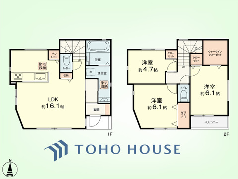 3LDK+パントリー　土地面積84.33平米、建物面積80.11平米