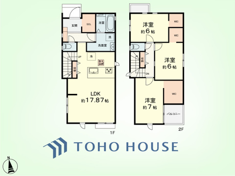 3LDK+リネン庫　土地面積131.35平米、建物面積96.67平米