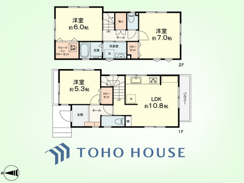 3LDK　建物面積73.62平米、土地面積94.00平米