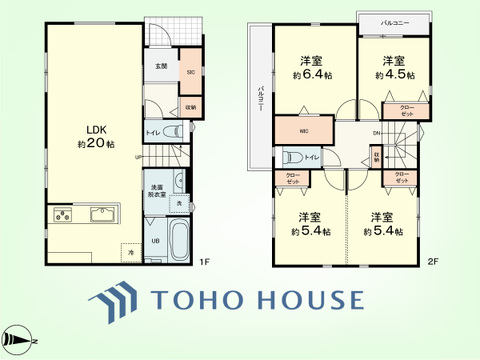 3LDK　土地面積127.50平米、建物面積99.37平米