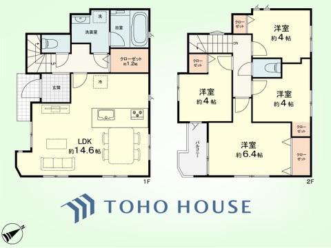 4LDK　建物面積平80.68米、土地面積83.72平米