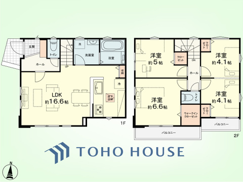 3LDK　土地面積106.03平米、建物面積84.43平米