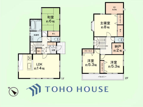 4LDK+納戸　土地面積150.9平米、建物面積105.16平米