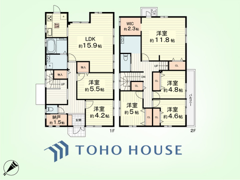 6LDK+納戸　土地面積229平米、建物面積167.19平米