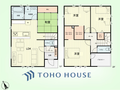 4LDK　土地面積127.35平米、建物面積97.71平米