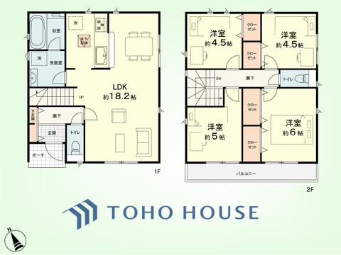 4LDK　土地面積90.01平米、建物面積89.1平米