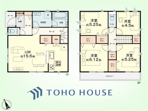4LDK　土地面積90.01平米、建物面積89.5平米