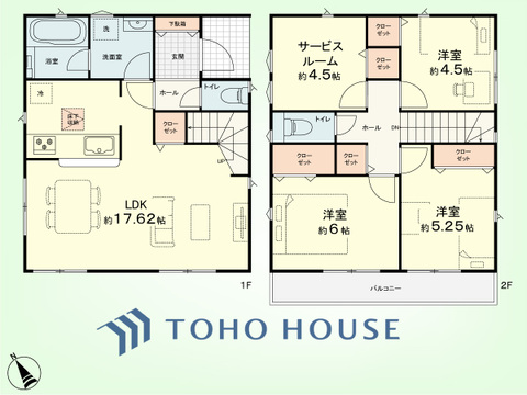 3SLDK　土地面積90.01平米、建物面積88.29平米