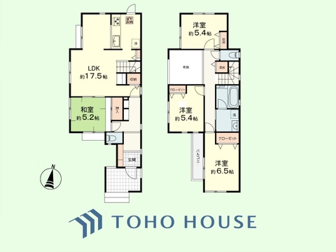 4LDK　建物面積102.67平米、土地面積115.09平米