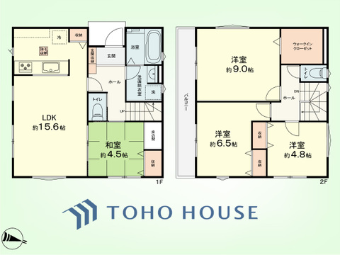 4LDK　土地面積126.93平米、建物面積98.53平米