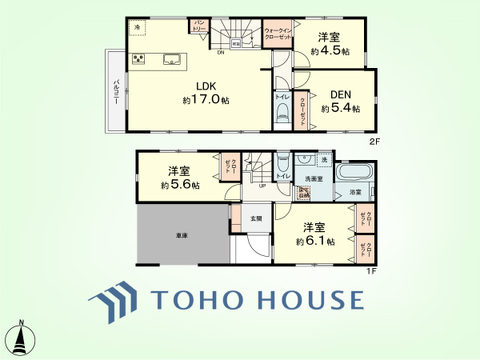 3SLDK+パントリー　建物面積107.44平米、土地面積82.26平米