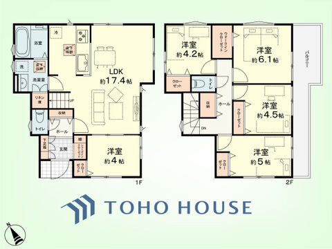5LDK+リネン庫　土地面積162.24平米、建物面積98.84平米