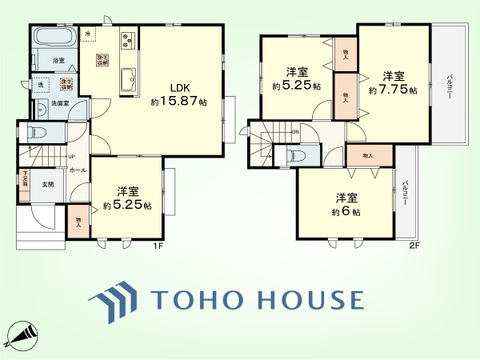 4LDK　土地面積119.65平米、建物面積94.6平米