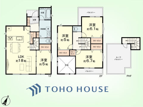 4LDK+パントリー　土地面積165.28平米、建物面積103.7平米