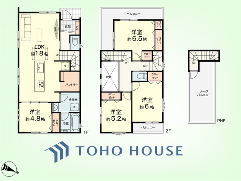 4LDK+パントリー　土地面積165.11平米、建物面積105.15平米