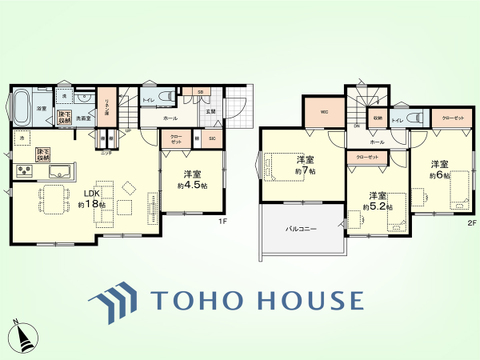4LDK+リネン庫、パントリー　土地面積165.93平米、建物面積100.19平米