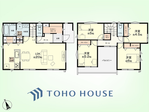 4LDK+リネン庫、パントリー　土地面積165.9平米、建物面積101.43平米