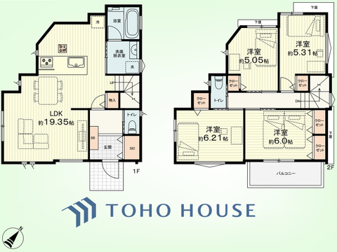4LDK 土地面積138.16平米、建物面積98.01平米