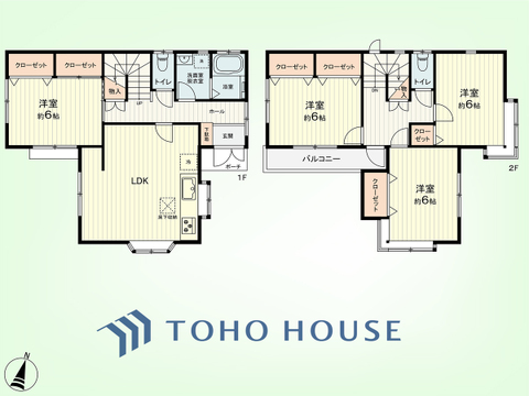 4LDK　土地面積125.08平米、建物面積90.88平米
