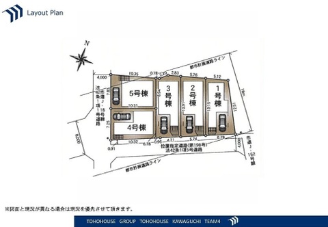 区画図1号棟