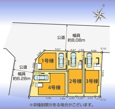 区画図（1号棟）