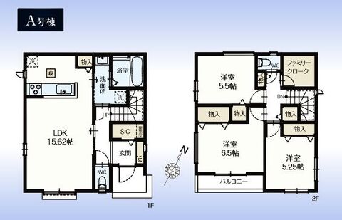 木造2階建て。長期優良住宅。性能評価書6項目において最高等級を取得。