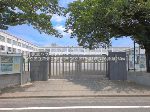 足立区立花畑西小学校　260ｍ