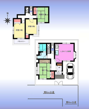 南側4m公道に面し、日当たり良好な閑静な住宅街。広々LDKは家族の笑顔が集まる空間です。和室と洋室が複数あり、お子様の成長に合わせてフレキシブルに使える間取り。駐車場も完備しています。