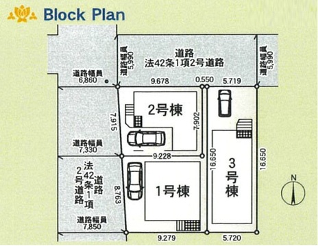 区画図：2号棟