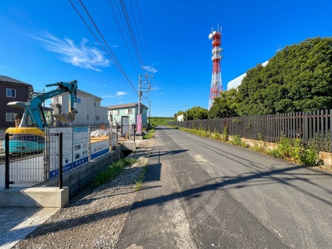 前面道路＆現地(2026年9月上旬撮影）