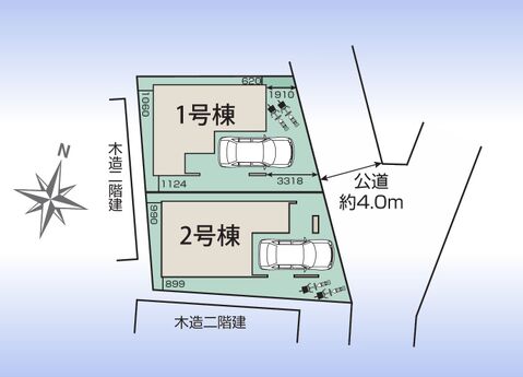 1号棟：区画図