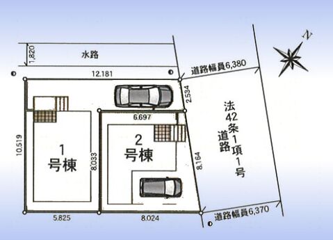 2号棟：区画図