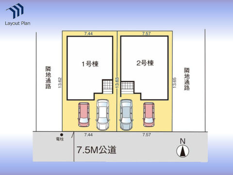 区画図（2号棟）