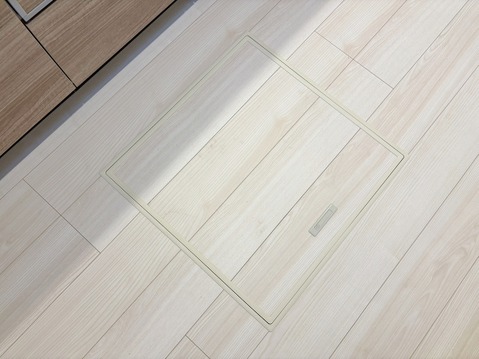 床下収納。共通設備：写真は1号棟