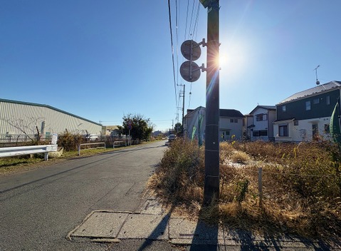 前面道路含む現地(2026年2月上旬撮影)