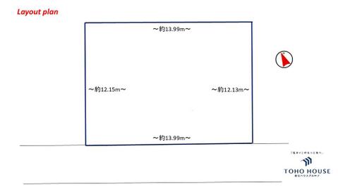 区画図。良形地で理想が叶います。