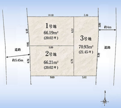 区画図・1号地
