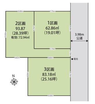 区画図（1区画）