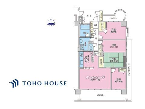 約15.7帖の広々リビング・ダイニングは家族の笑顔が溢れる空間。和室や豊富な収納も備え、お子様の成長に合わせた暮らしが叶うゆとりの間取りです。