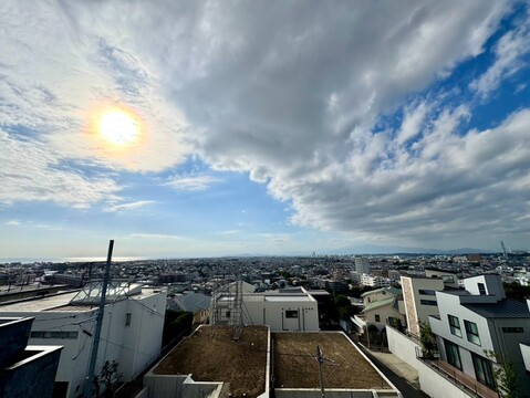 高層階から市街地を望む眺望