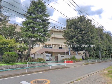 調布市立多摩川小学校 460m
