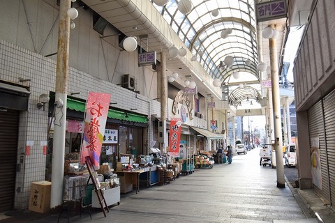 西門商店街　距離約500m