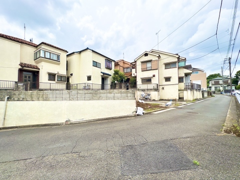 閑静な住宅地にある複数棟の住宅群の外観です