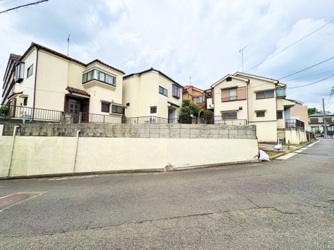 閑静な住宅街にある複数戸の戸建て外観です