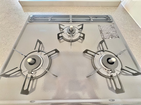 2口コンロを備えたガスコンロ台